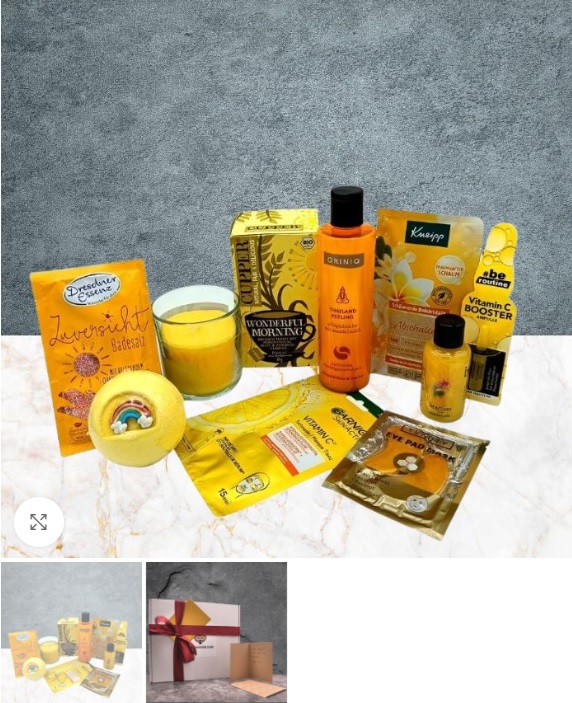 “Yellow Sunset” SPA-Geschenkbox