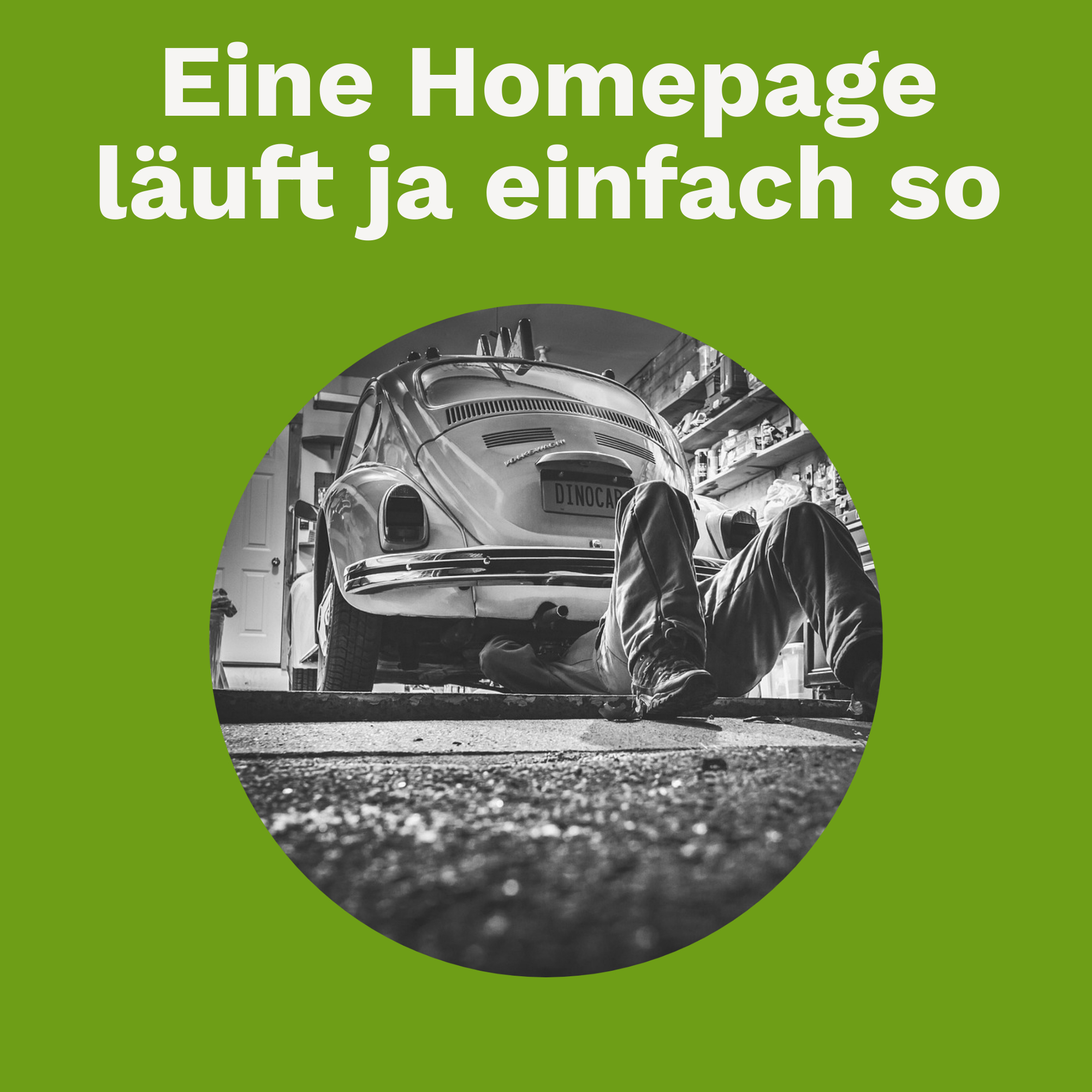 Eine Homepage läuft ja einfach so