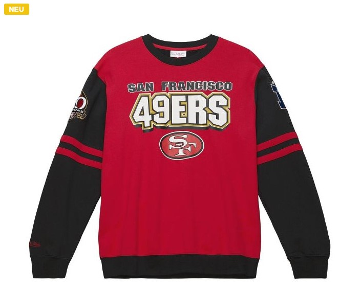 Mitchell & Ness Fleece Pullover PATCHES San Francisco 49ers