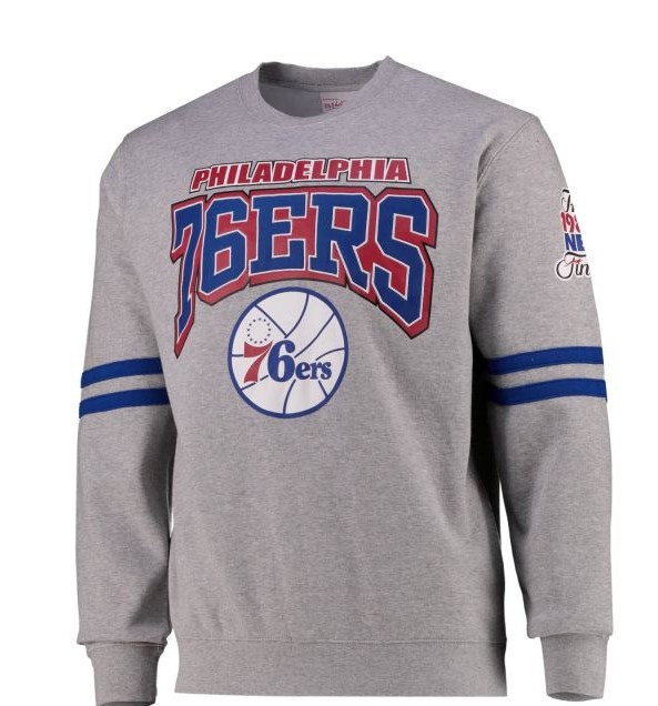 NBA Fleece Pullover - PATCHES Philadelphia 76ers